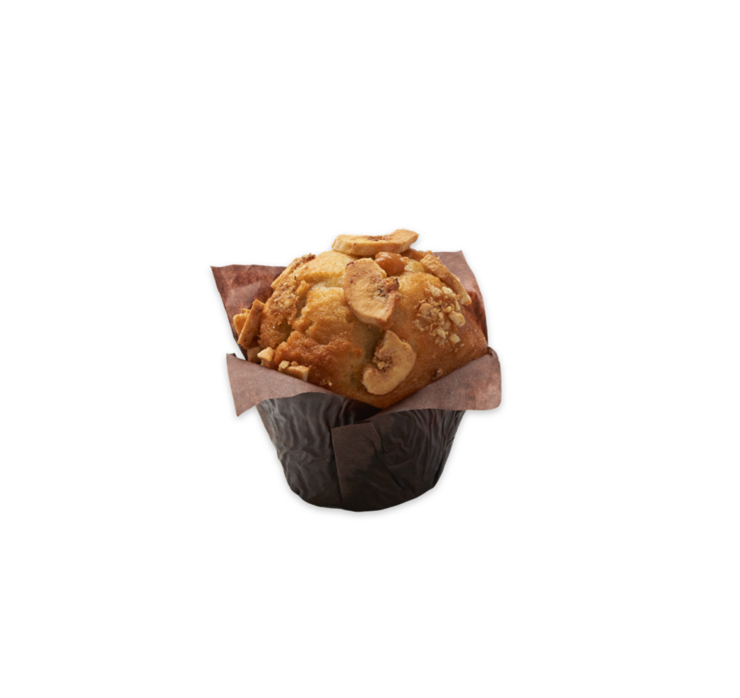 Tulp muffin banaan caramel